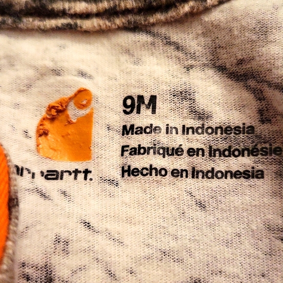 Carhartt "Built for the Great Outdoors" orange onesie/bodysuit - Picture 2 of 3